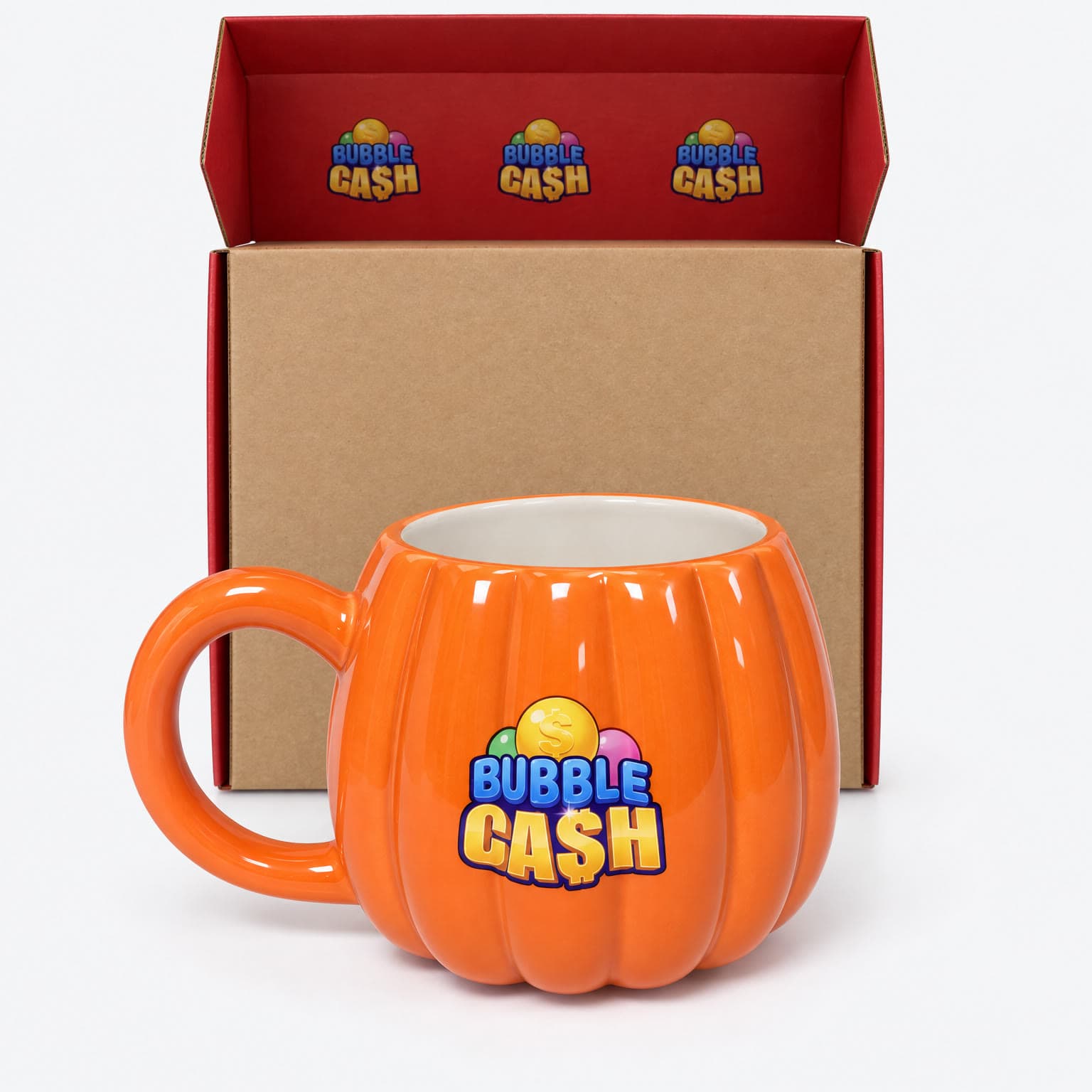 Papaya Thanksgiving Bubble Cash pumpkin mug