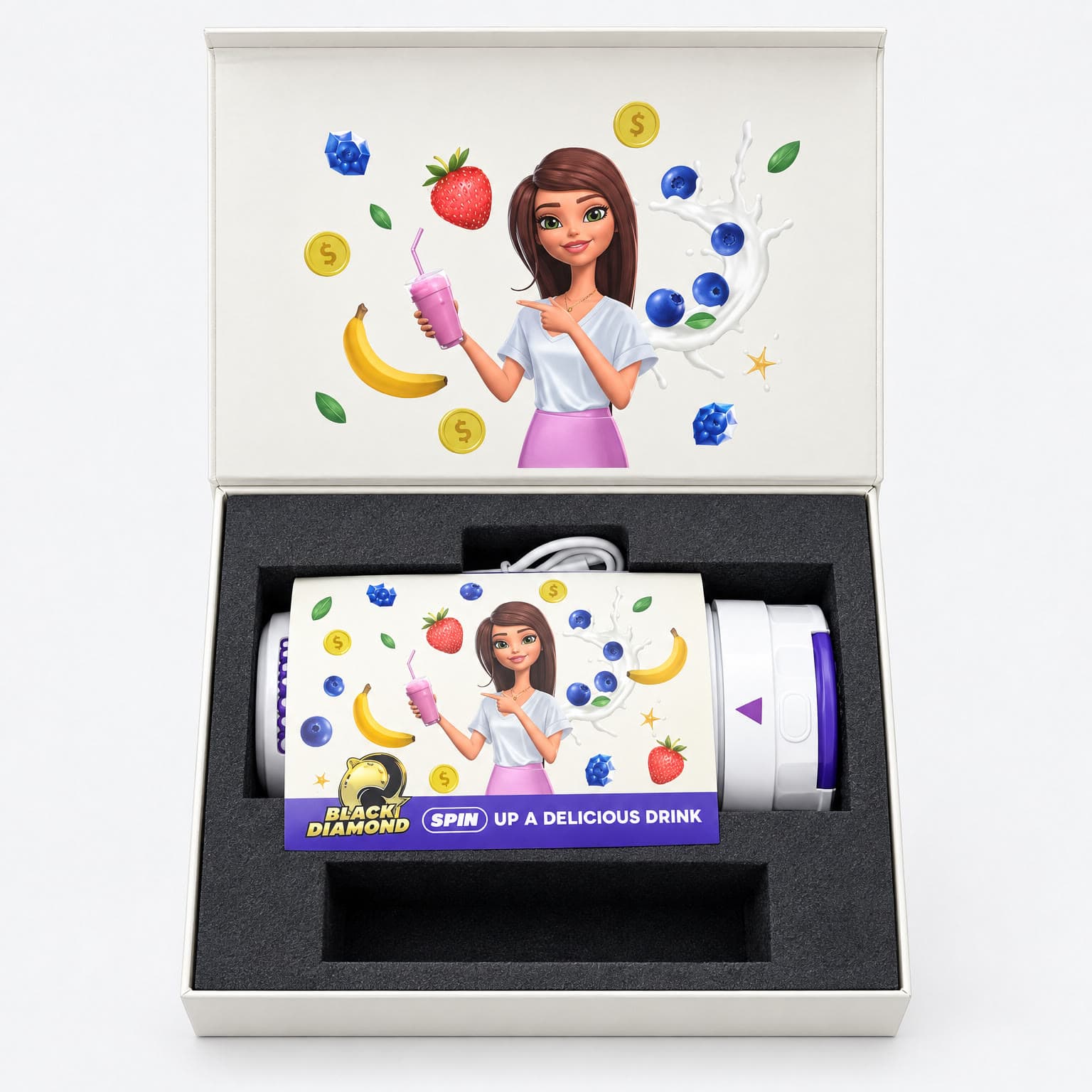 Slotomania blender gift packed in a custom box